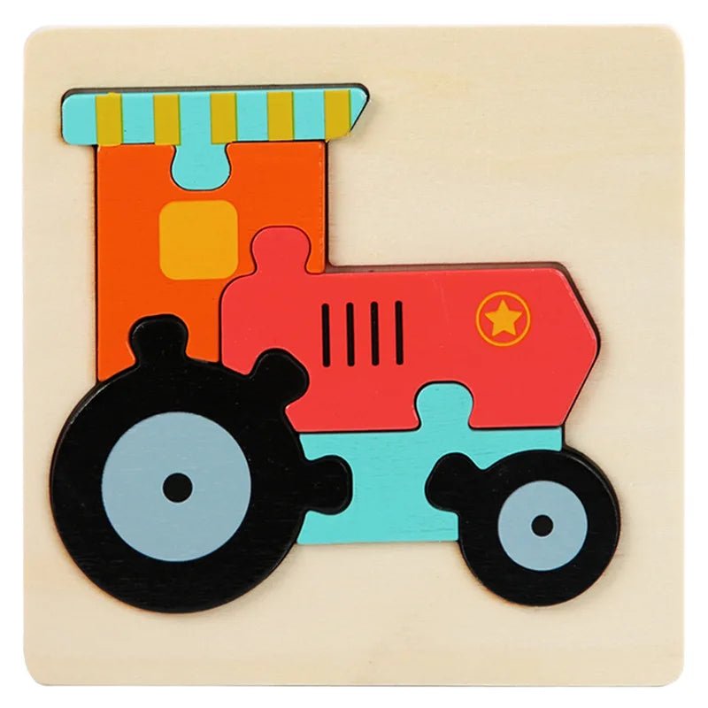 Kids Wooden Toys 3D Wood Puzzle - Tiny Explorers Club