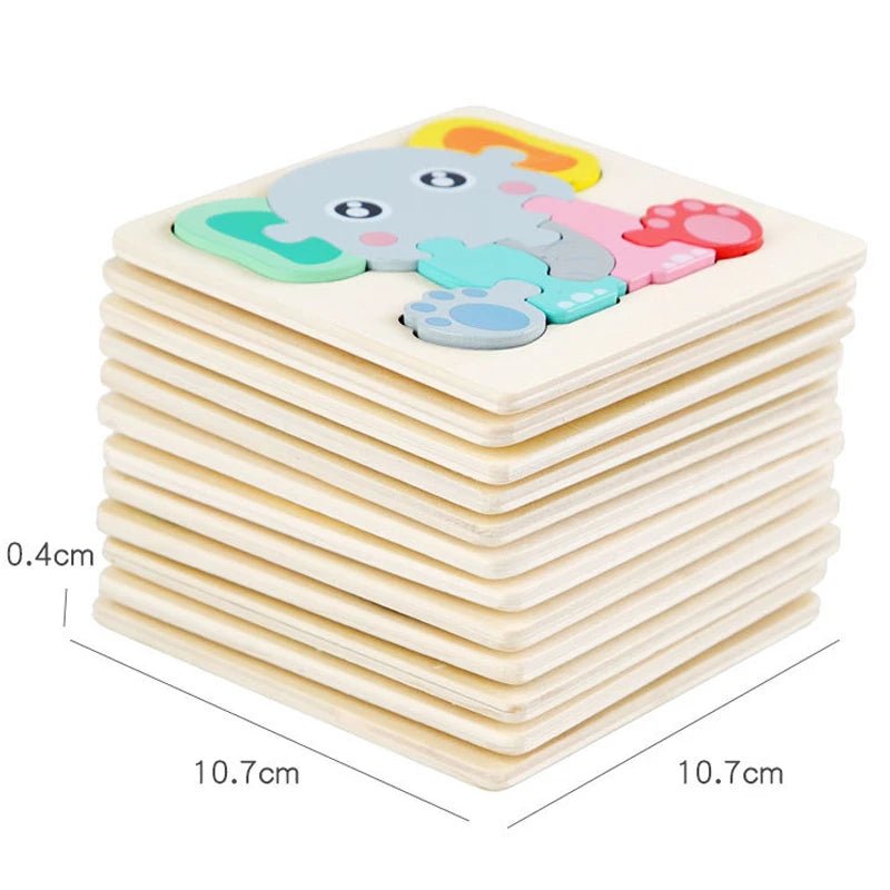 Kids Wooden Toys 3D Wood Puzzle - Tiny Explorers Club