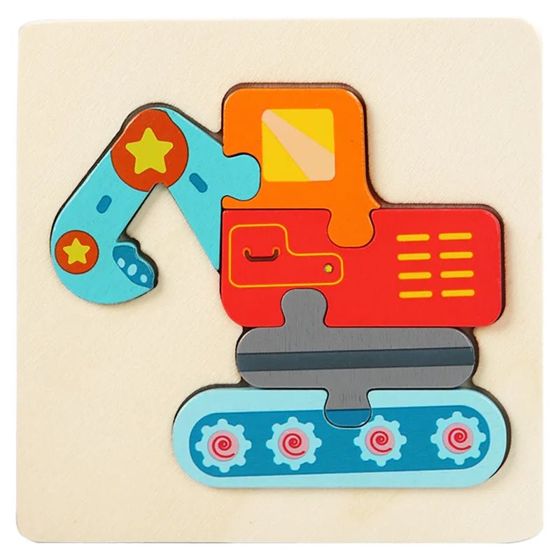 Kids Wooden Toys 3D Wood Puzzle - Tiny Explorers Club