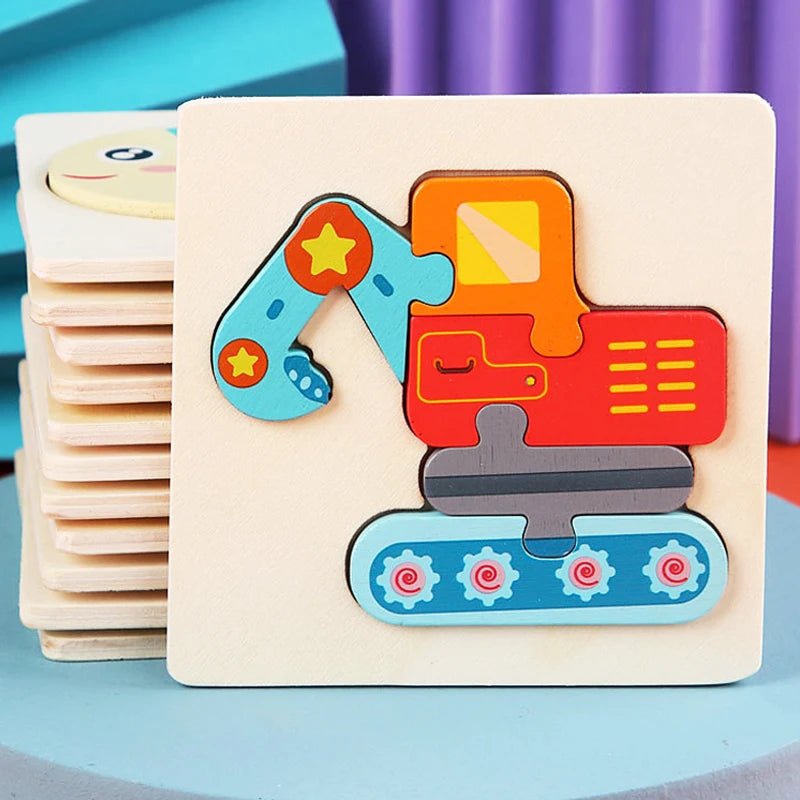 Kids Wooden Toys 3D Wood Puzzle - Tiny Explorers Club
