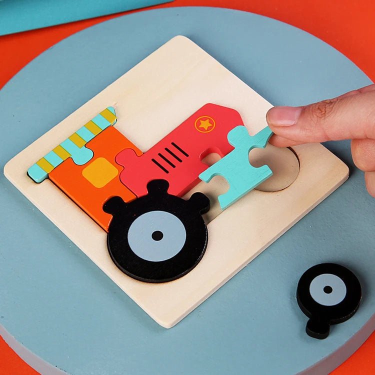 Kids Wooden Toys 3D Wood Puzzle - Tiny Explorers Club