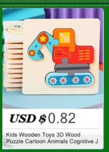 Kids Wooden Toys 3D Wood Puzzle - Tiny Explorers Club