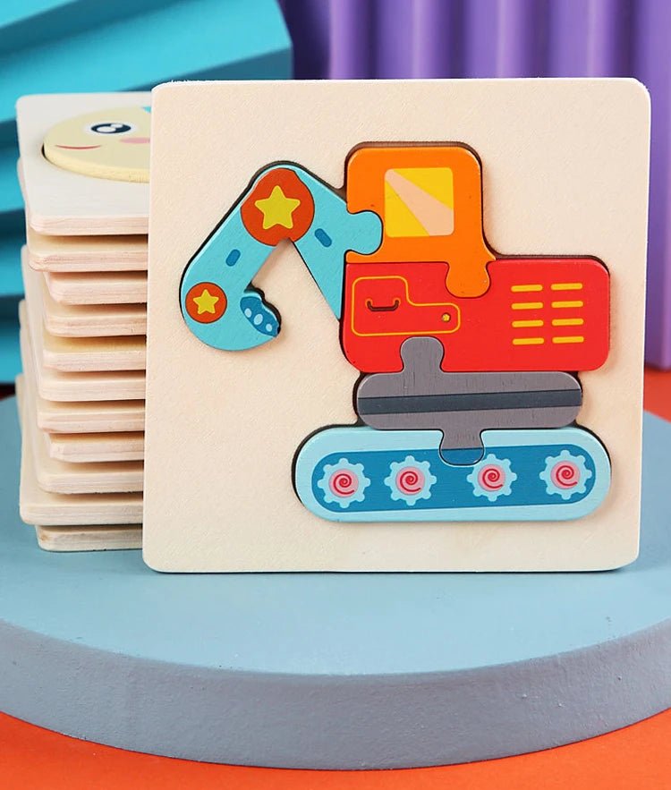 Kids Wooden Toys 3D Wood Puzzle - Tiny Explorers Club