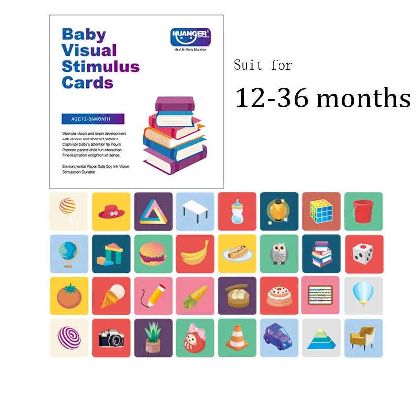 Montessori Baby Visual Stimulation Flash Cards - Tiny Explorers Club