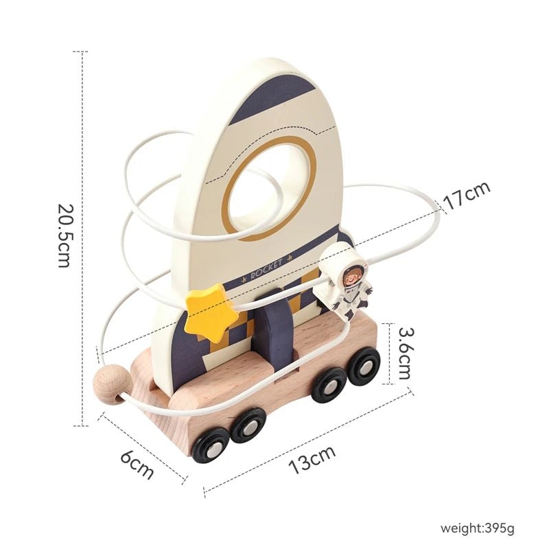 Montessori Baby Wooden Bouncing Colour Recognition Toy - Tiny Explorers Club