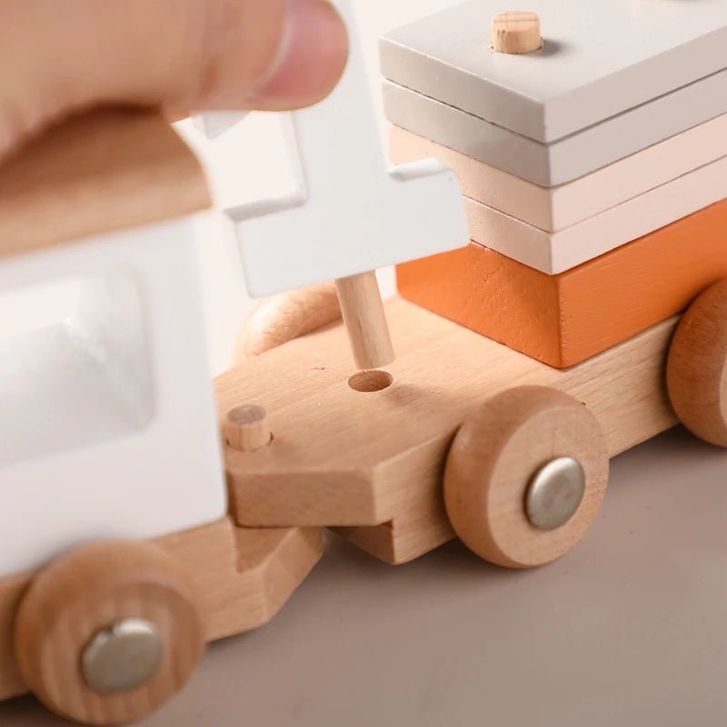 Montessori Baby Wooden Bouncing Colour Recognition Toy - Tiny Explorers Club