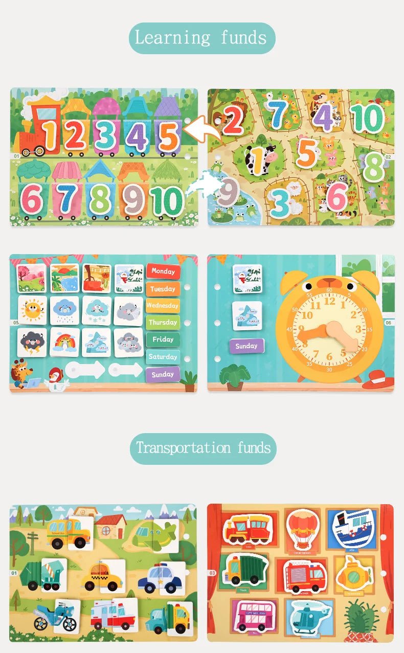 Montessori Busy books (Various Designs) - Tiny Explorers Club