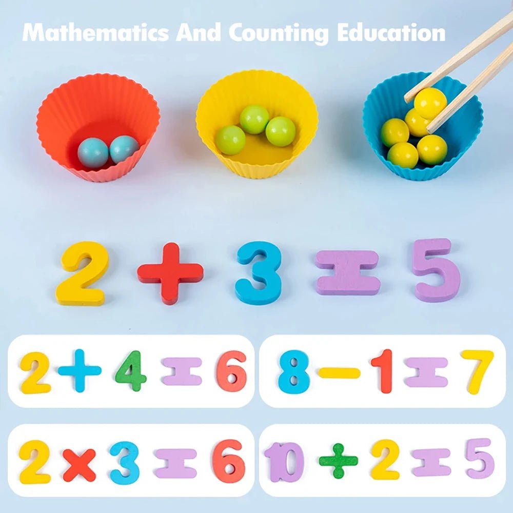 Montessori Math Counting Sorting Toy - Tiny Explorers Club
