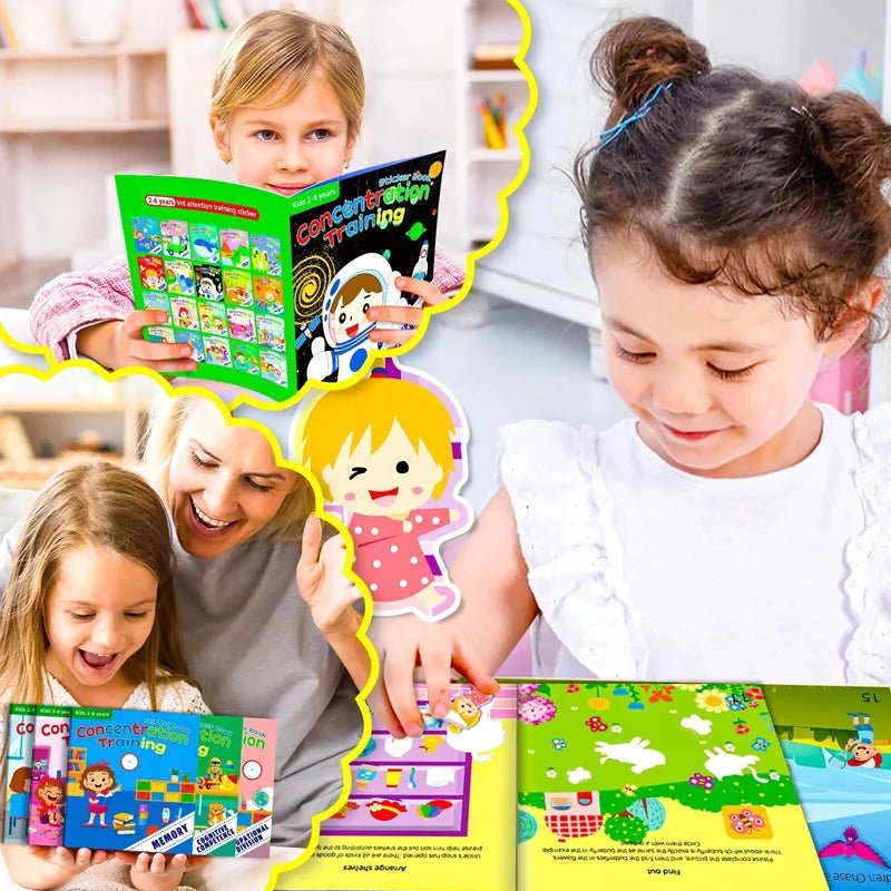Montessori Toys Cartoon Sticker Books - Tiny Explorers Club