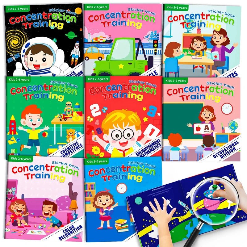Montessori Toys Cartoon Sticker Books - Tiny Explorers Club