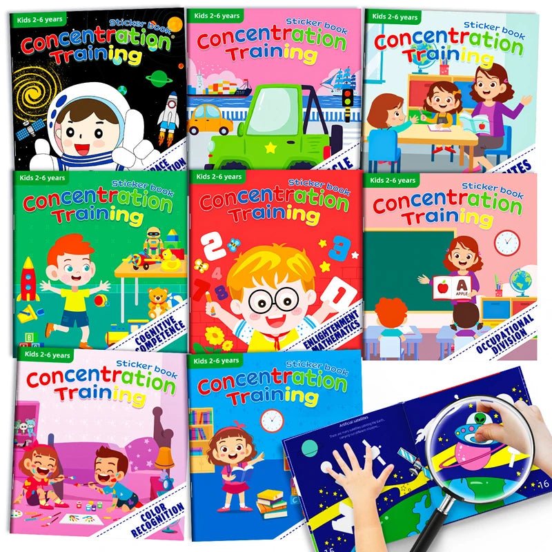 Montessori Toys Cartoon Sticker Books - Tiny Explorers Club