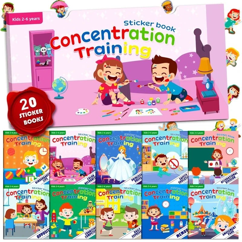 Montessori Toys Cartoon Sticker Books - Tiny Explorers Club