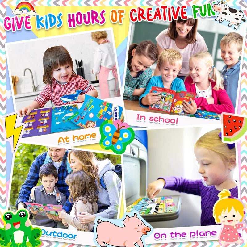 Montessori Toys Cartoon Sticker Books - Tiny Explorers Club