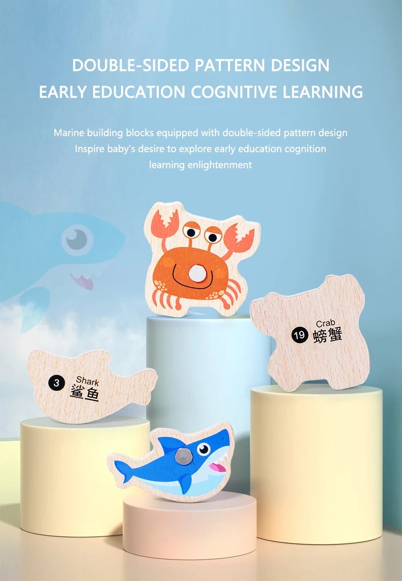 Montessori Wooden Magnetic Fishing Toy - Tiny Explorers Club