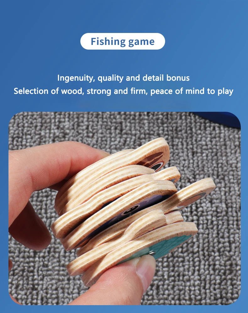 Montessori Wooden Magnetic Fishing Toy - Tiny Explorers Club