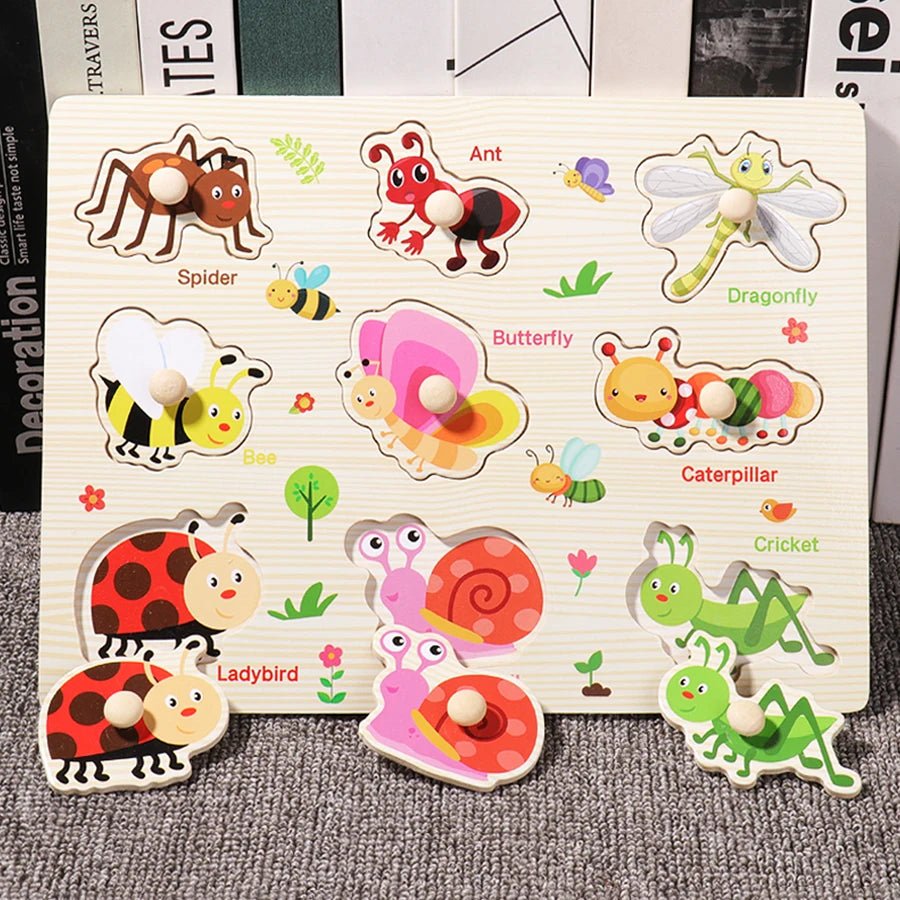 Montessori Wooden Puzzles - Tiny Explorers Club