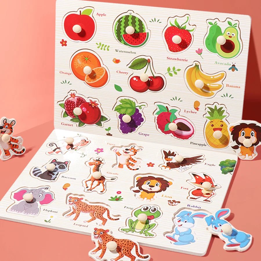 Montessori Wooden Puzzles - Tiny Explorers Club