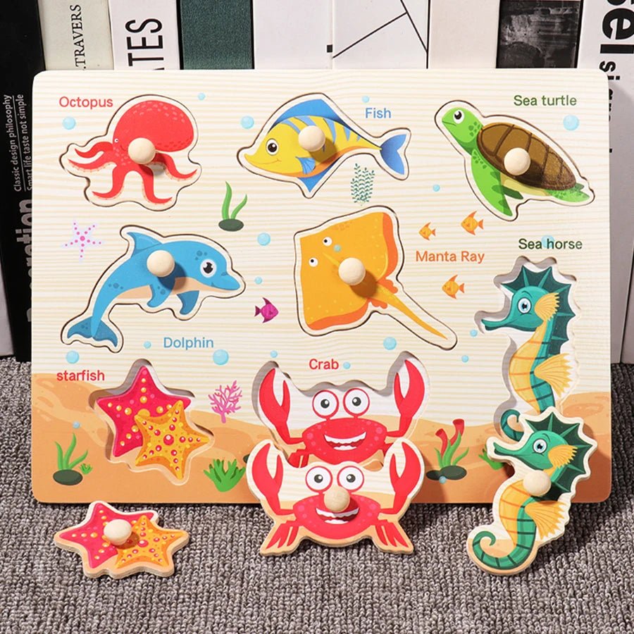Montessori Wooden Puzzles - Tiny Explorers Club