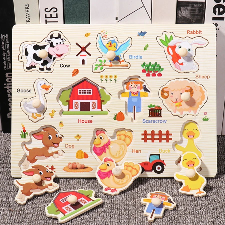 Montessori Wooden Puzzles - Tiny Explorers Club
