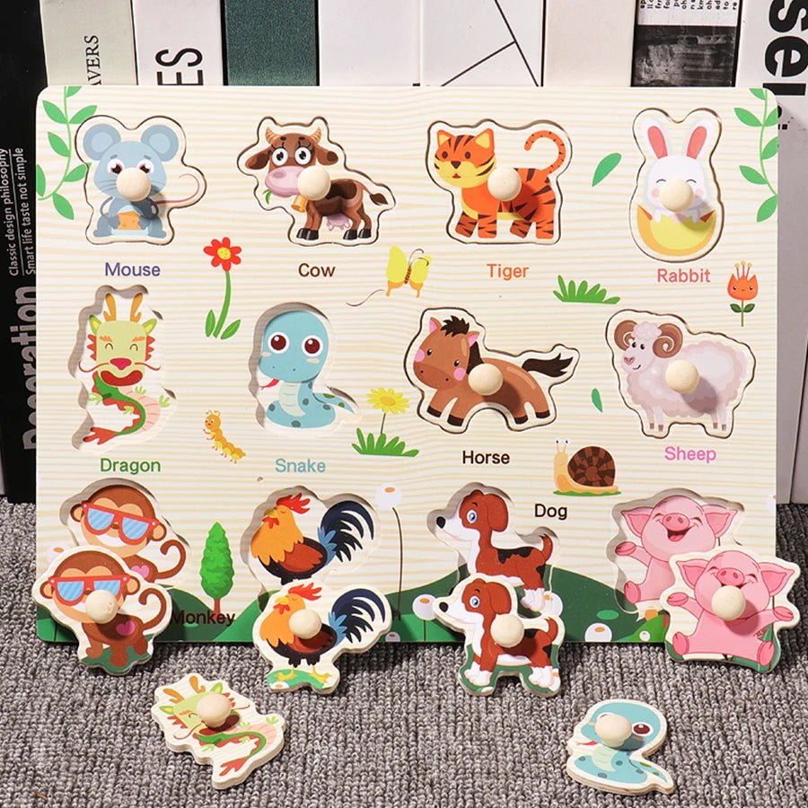 Montessori Wooden Puzzles - Tiny Explorers Club