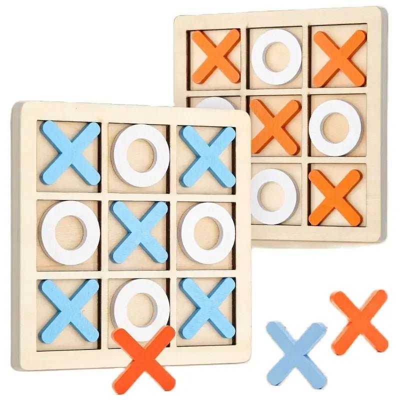 Montessori Wooden Toy Mini Naughts and Crosses - Tiny Explorers Club