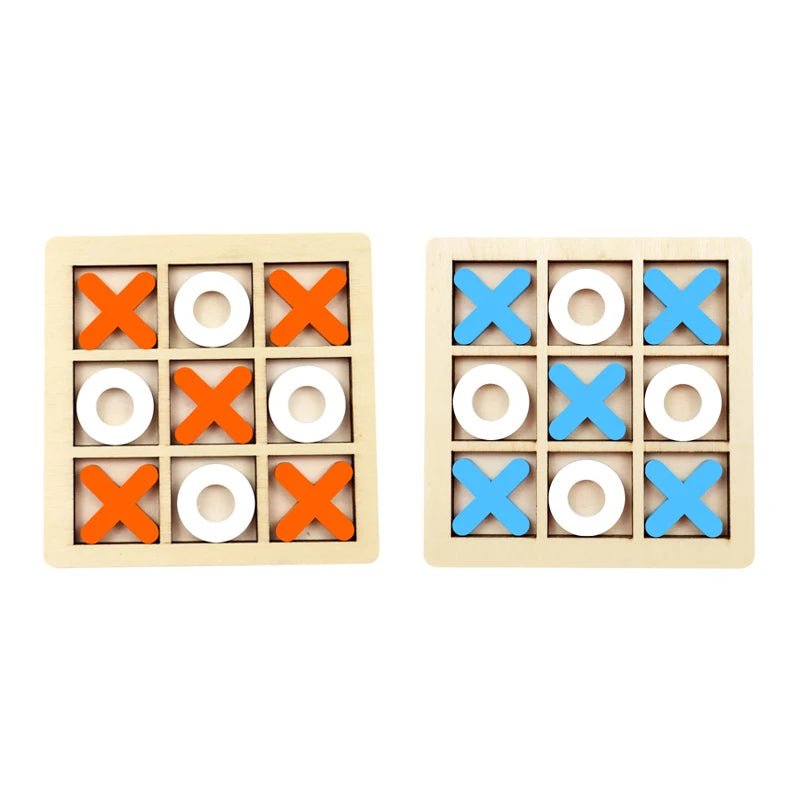 Montessori Wooden Toy Mini Naughts and Crosses - Tiny Explorers Club