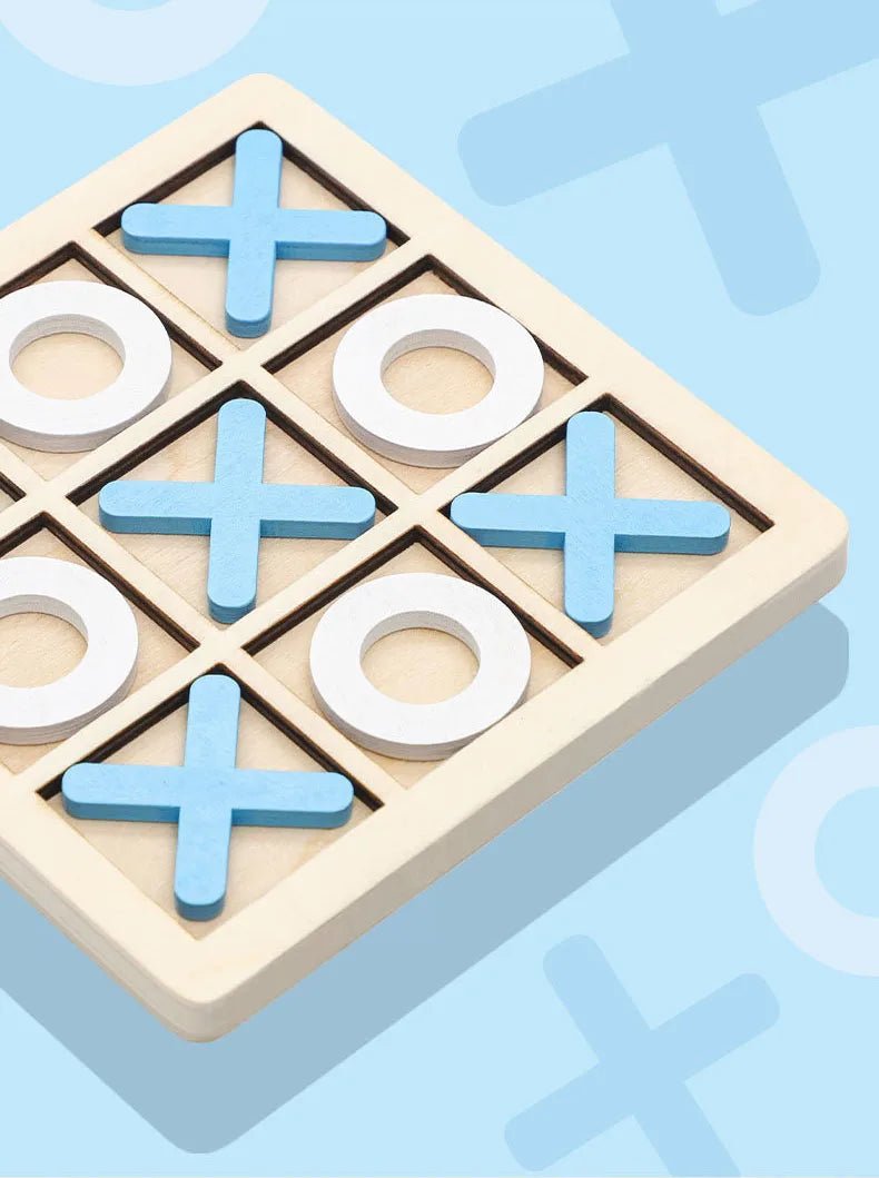 Montessori Wooden Toy Mini Naughts and Crosses - Tiny Explorers Club