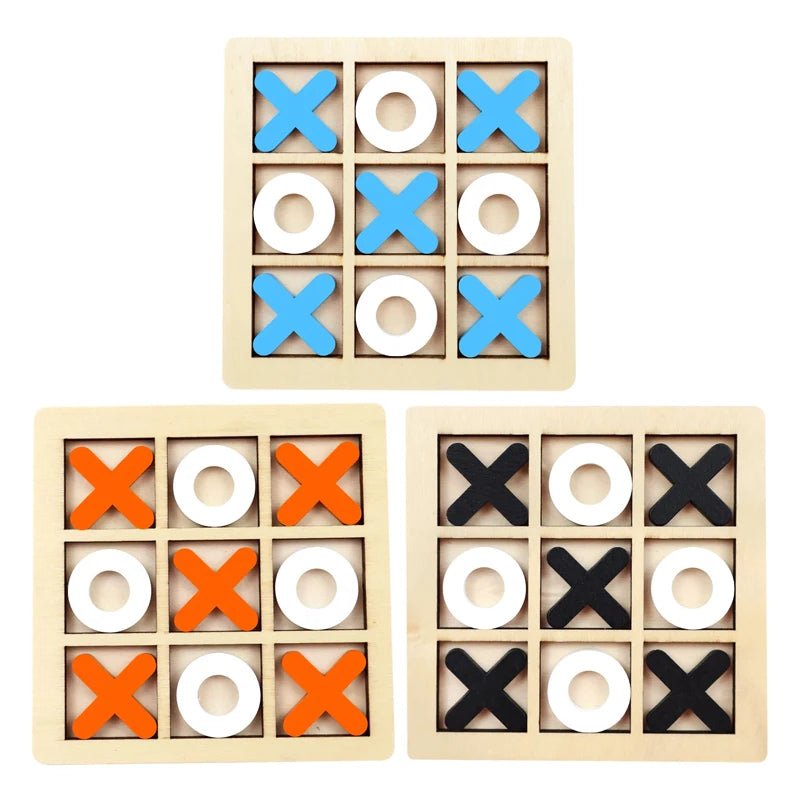 Montessori Wooden Toy Mini Naughts and Crosses - Tiny Explorers Club