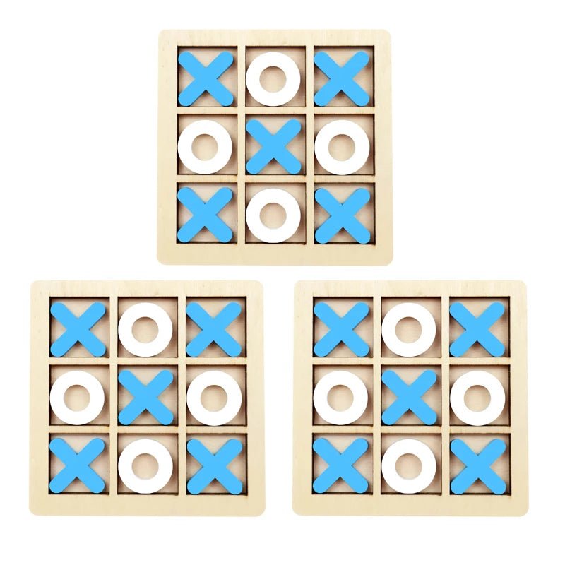 Montessori Wooden Toy Mini Naughts and Crosses - Tiny Explorers Club