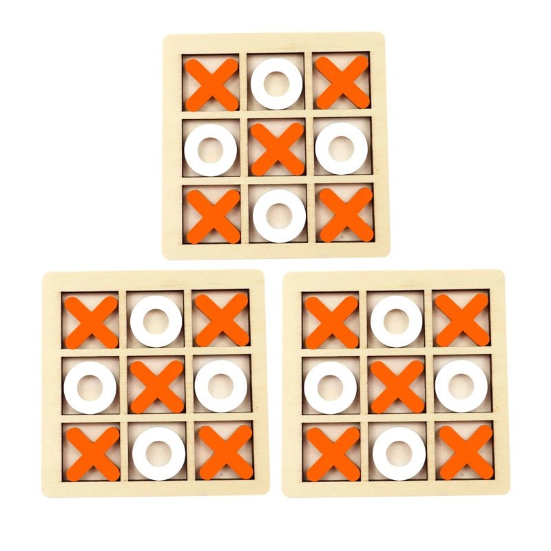 Montessori Wooden Toy Mini Naughts and Crosses - Tiny Explorers Club