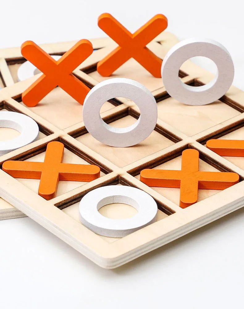 Montessori Wooden Toy Mini Naughts and Crosses - Tiny Explorers Club