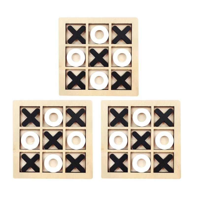 Montessori Wooden Toy Mini Naughts and Crosses - Tiny Explorers Club
