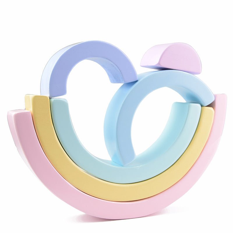 Silicone Stacking Rainbow Educational Toys - Tiny Explorers Club