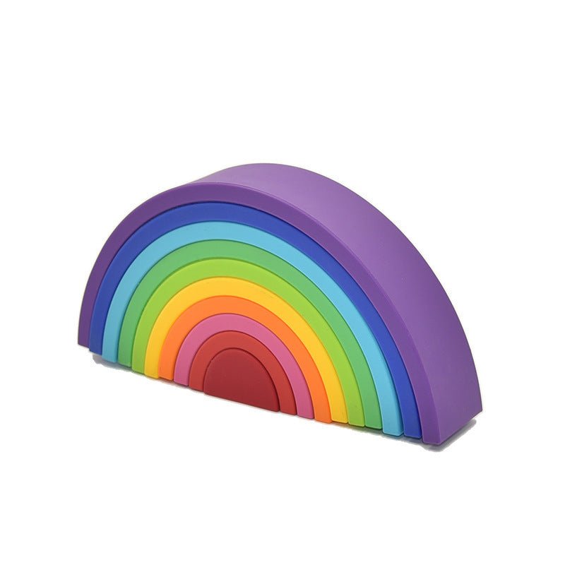 Silicone Stacking Rainbow Educational Toys - Tiny Explorers Club