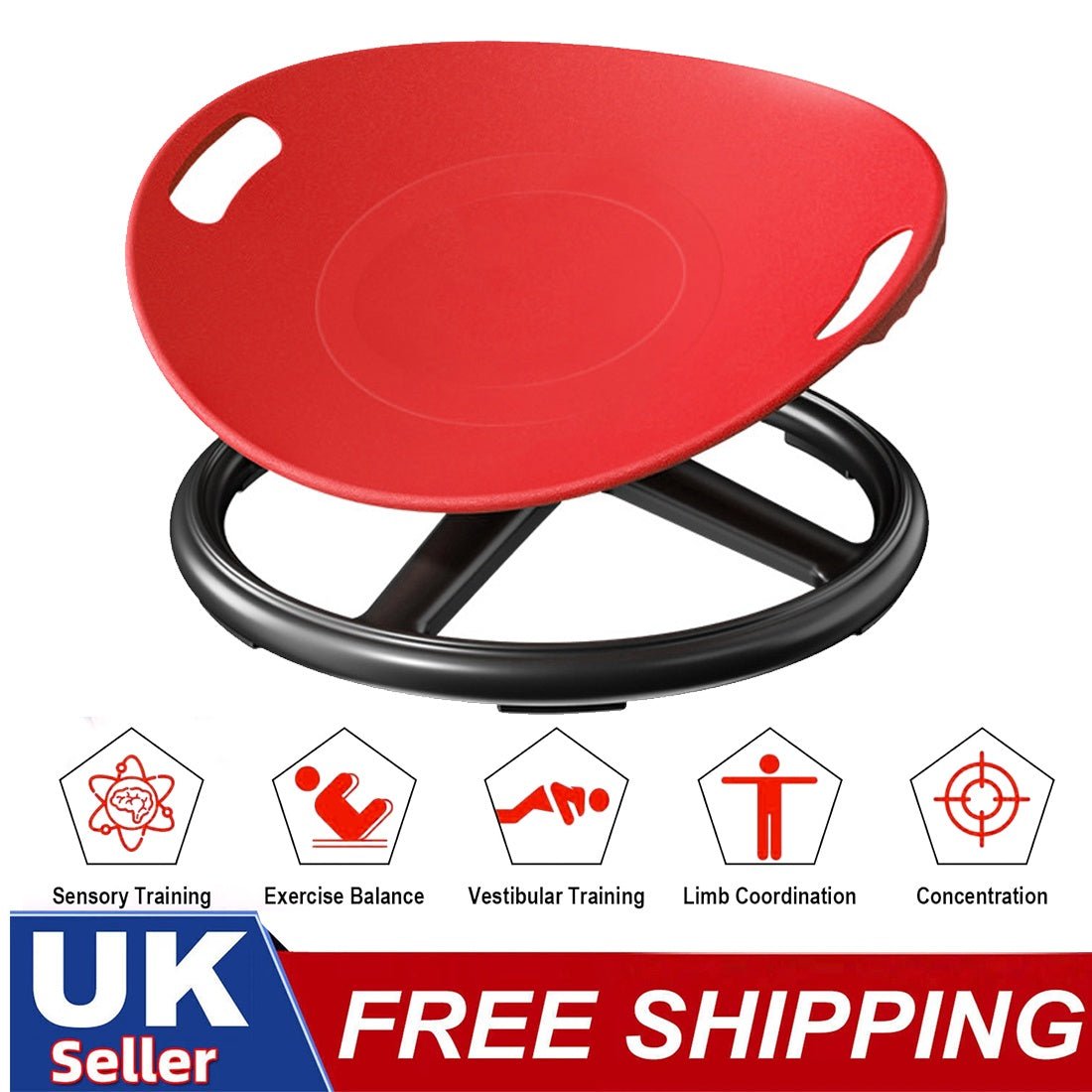 Spinning balance seat for sensory and active play - Tiny Explorers Club
