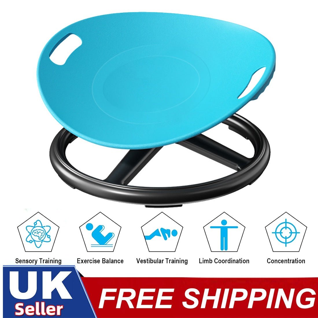 Spinning balance seat for sensory and active play - Tiny Explorers Club