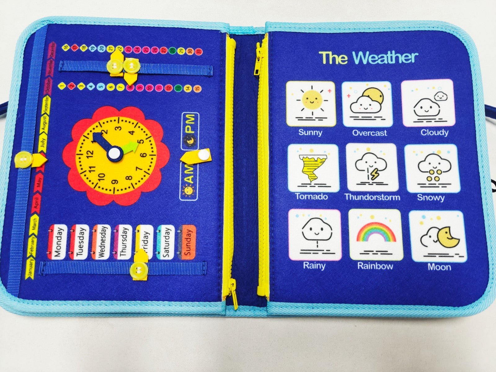 Toddler Busy Board Montessori Book - Tiny Explorers Club