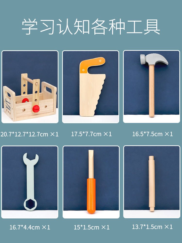 Wooden Montessori style Tool Box - Tiny Explorers Club