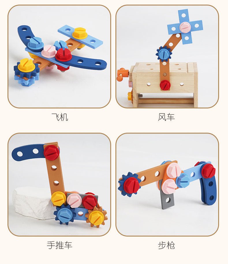 Wooden Montessori style Tool Box - Tiny Explorers Club