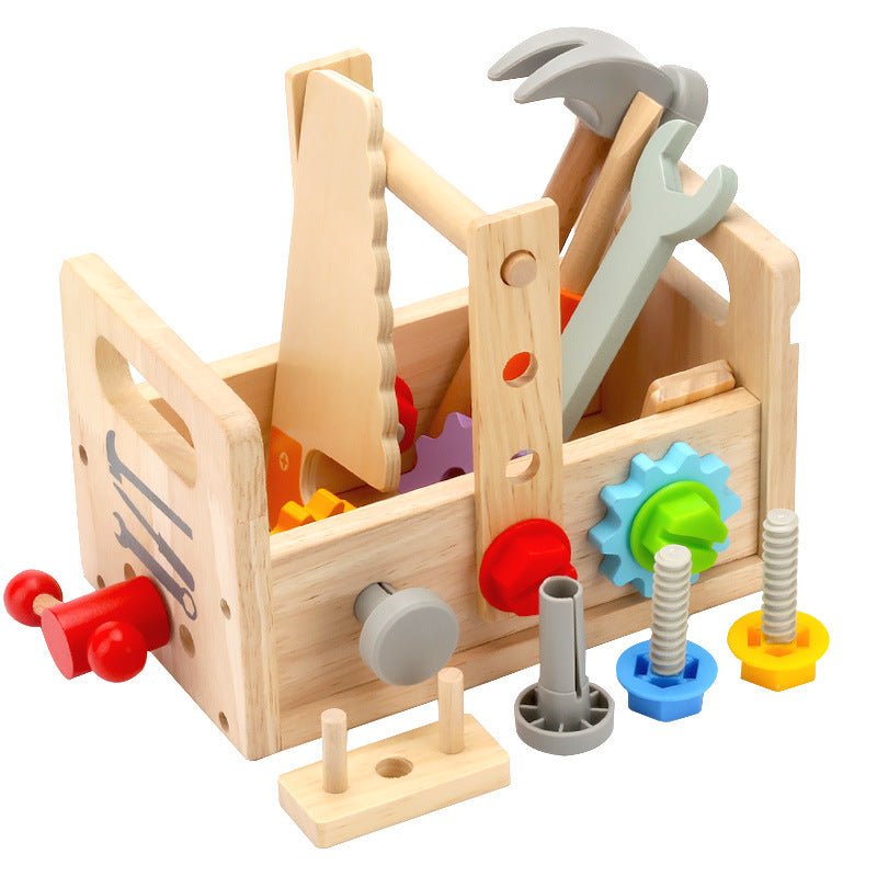 Wooden Montessori style Tool Box - Tiny Explorers Club