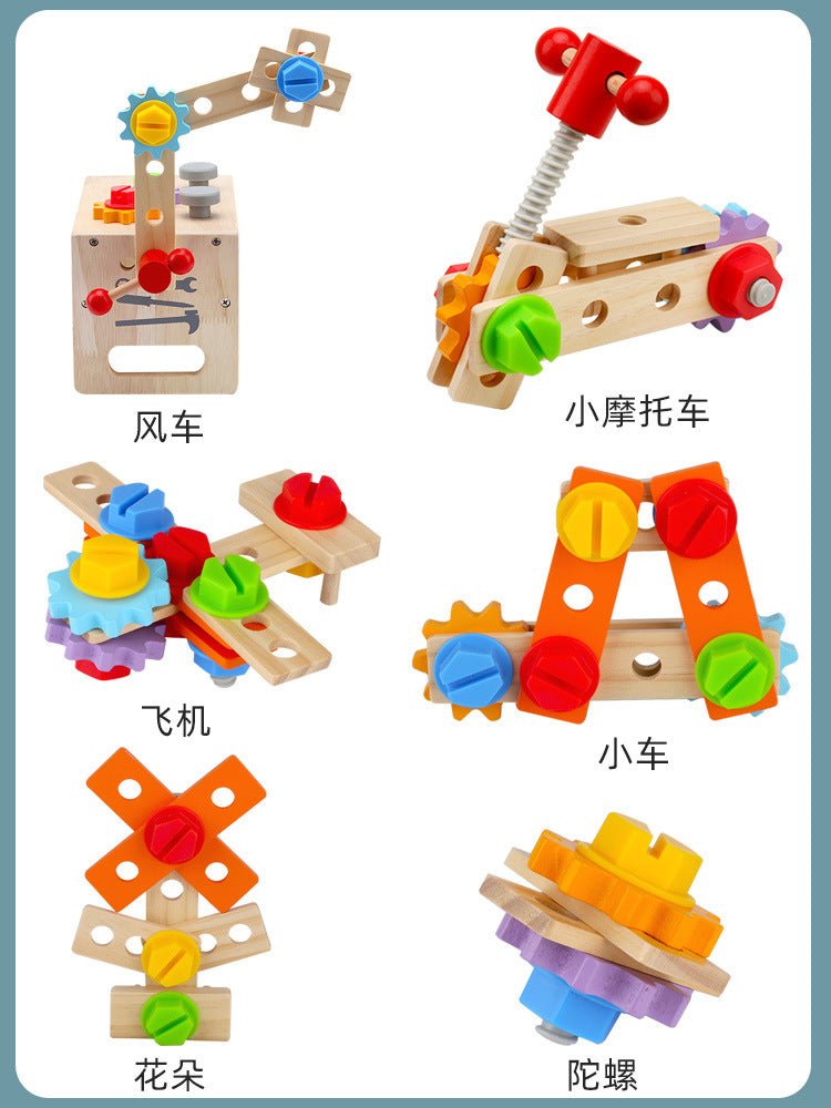 Wooden Montessori style Tool Box - Tiny Explorers Club