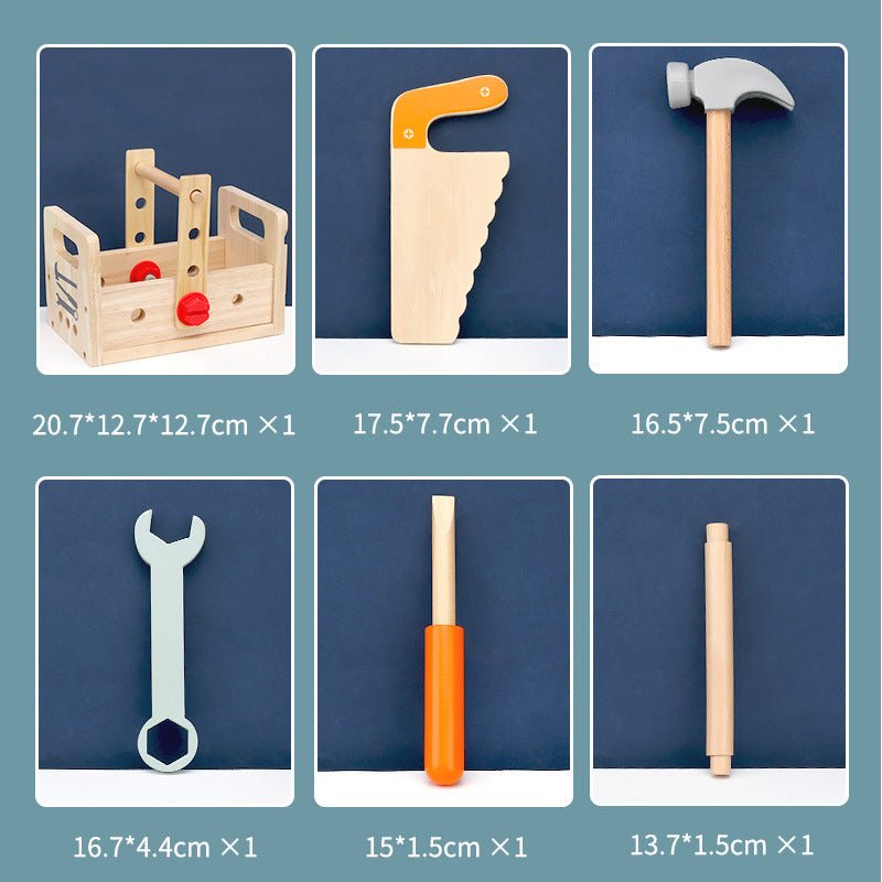 Wooden Montessori style Tool Box - Tiny Explorers Club