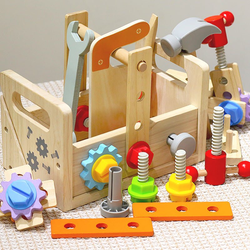 Wooden Montessori style Tool Box - Tiny Explorers Club