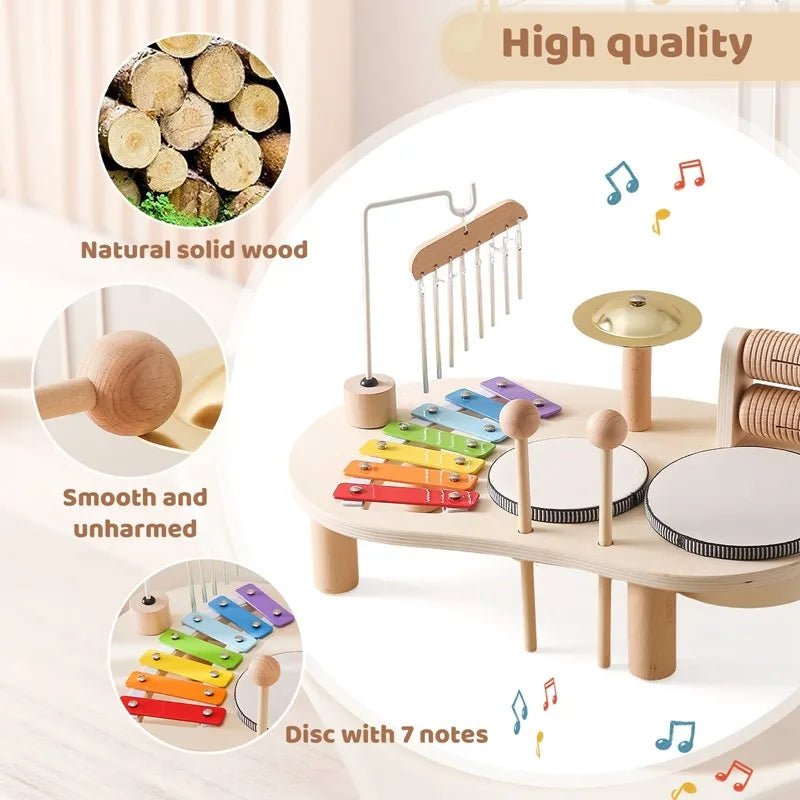 Wooden Montessori Toys Playing House Afternoon Tea Set - Tiny Explorers Club