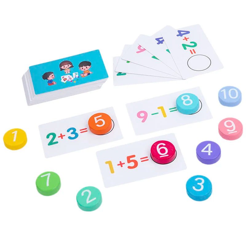 Wooden Number Board Montessori Math Toy - Tiny Explorers Club