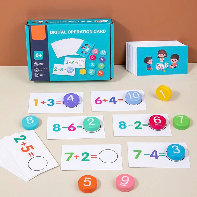 Wooden Number Board Montessori Math Toy - Tiny Explorers Club