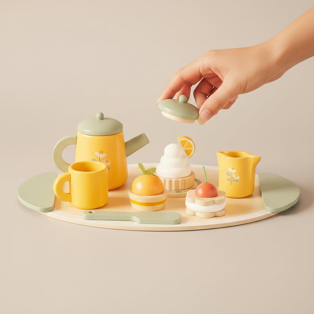 Wooden Play-house Kitchen Toy Set - Tiny Explorers Club