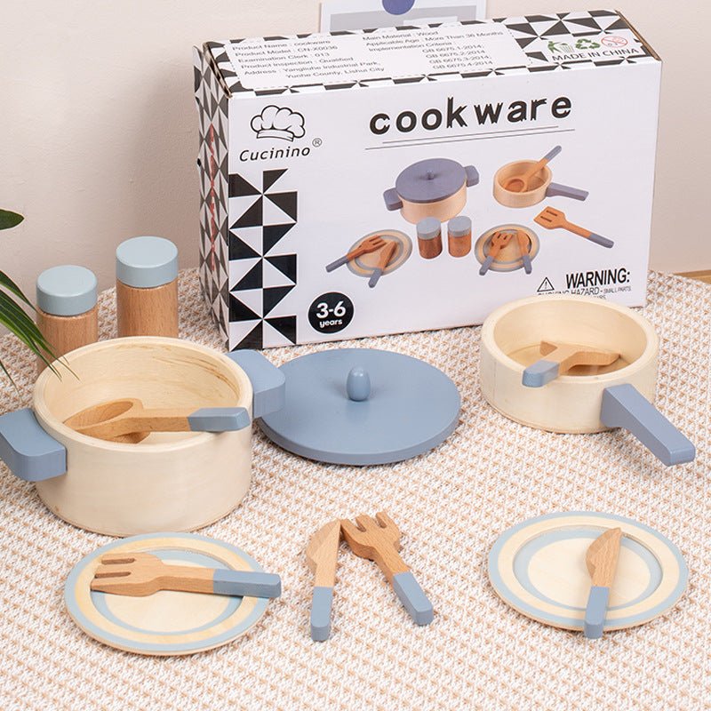Wooden Play-house Kitchen Toy Set - Tiny Explorers Club
