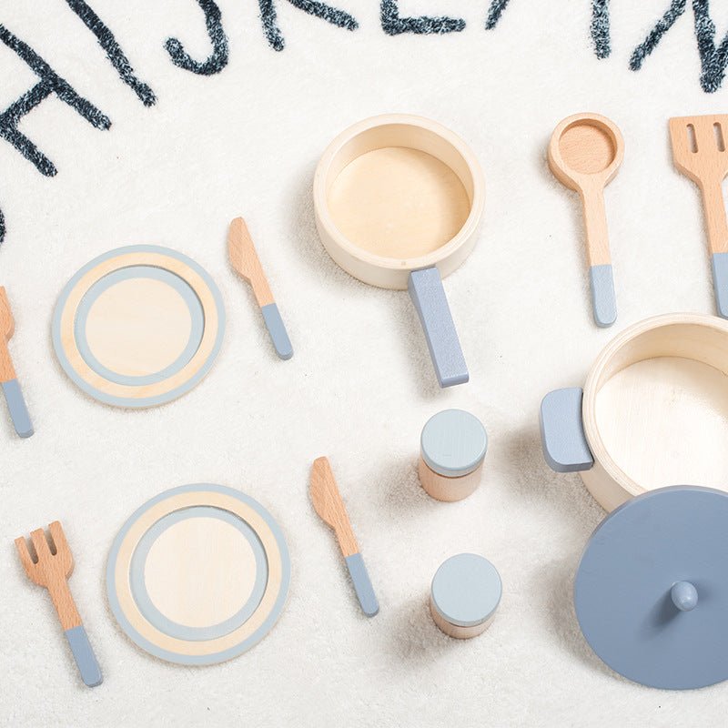Wooden Play-house Kitchen Toy Set - Tiny Explorers Club
