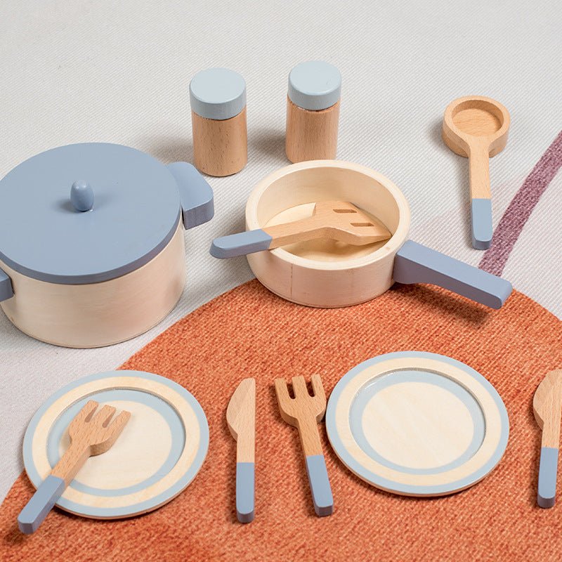 Wooden Play-house Kitchen Toy Set - Tiny Explorers Club